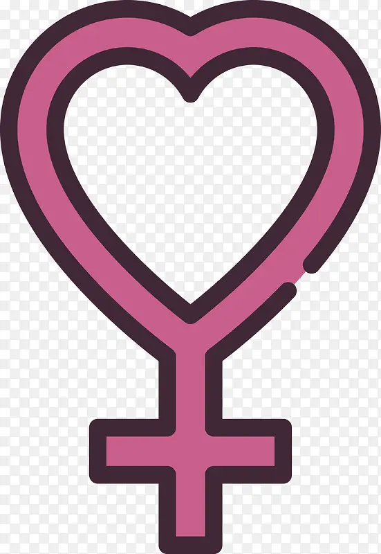 心形女性标志设计