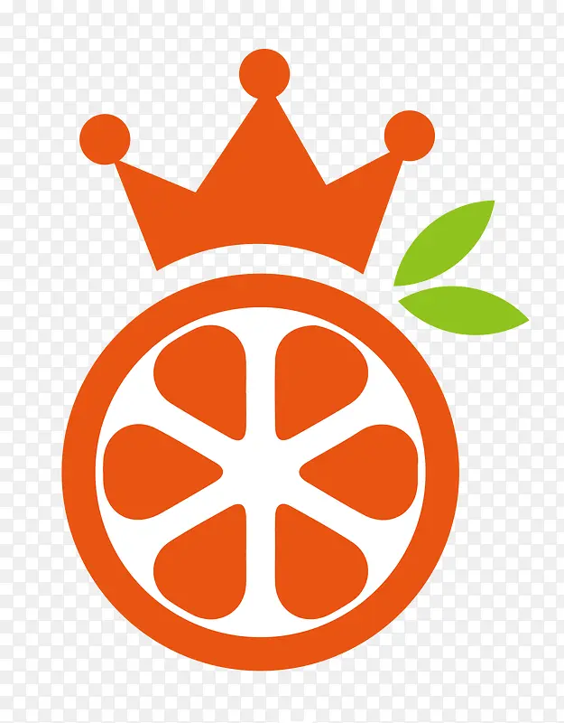 戴皇冠的橘子适量
