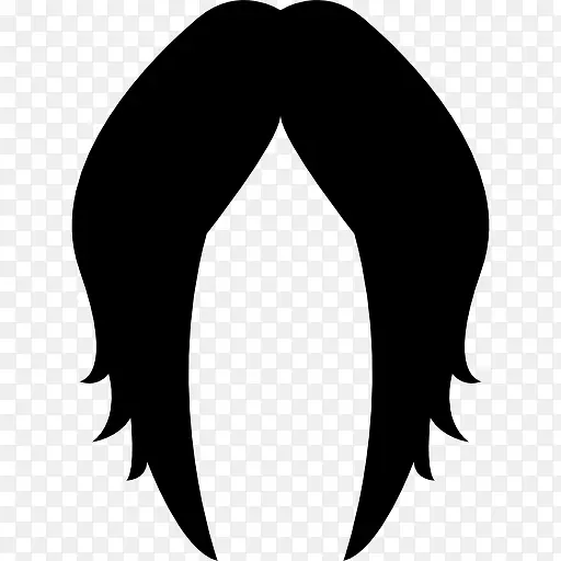 女性发型的假发图标