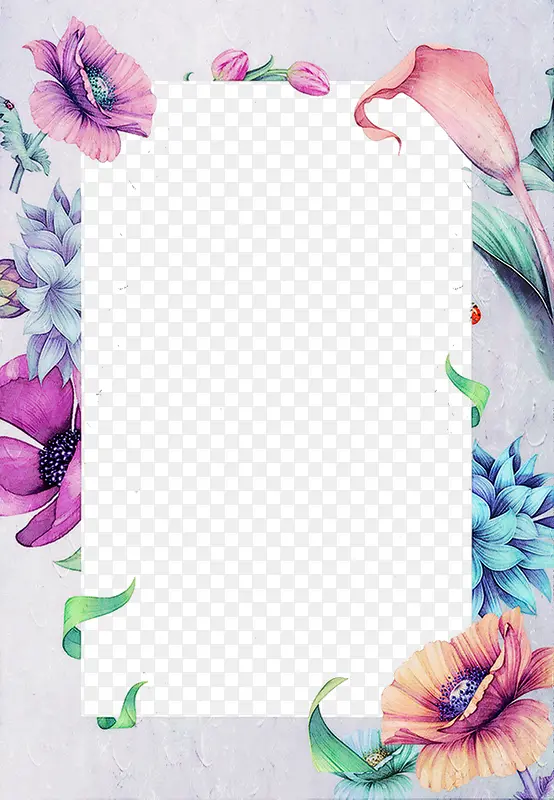 鲜花边框