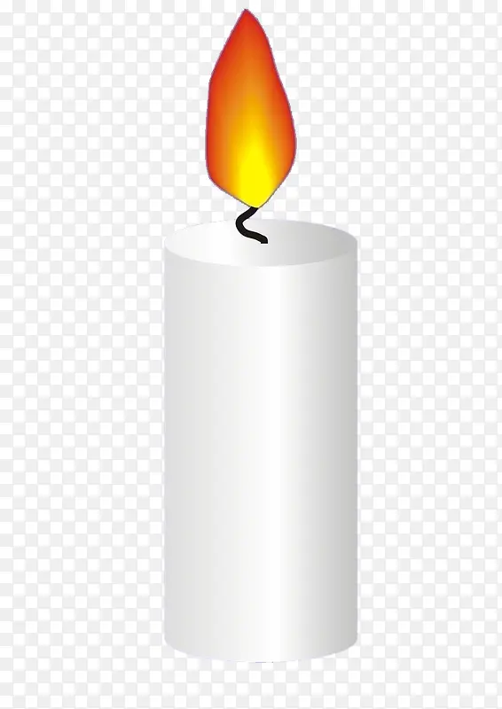 白色蜡烛烛光
