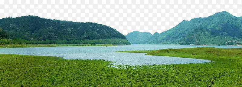 黄山太平湖风景图