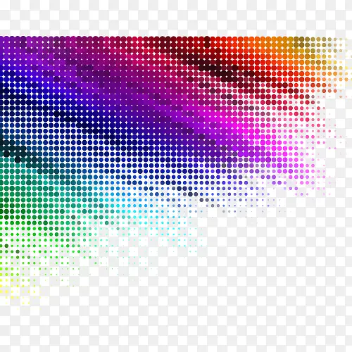 彩色网格状矢量元素