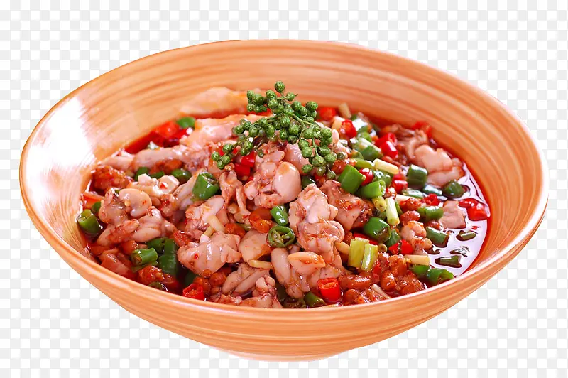 美食素材葱椒美蛙