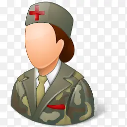 军队女护士图标