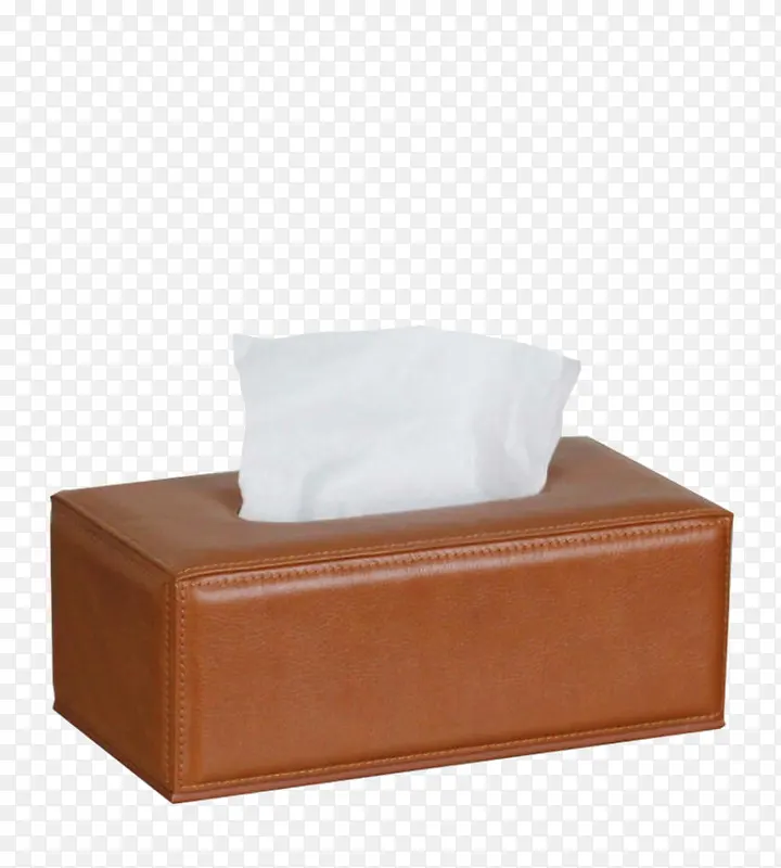 棕色带纸巾的纸巾盒