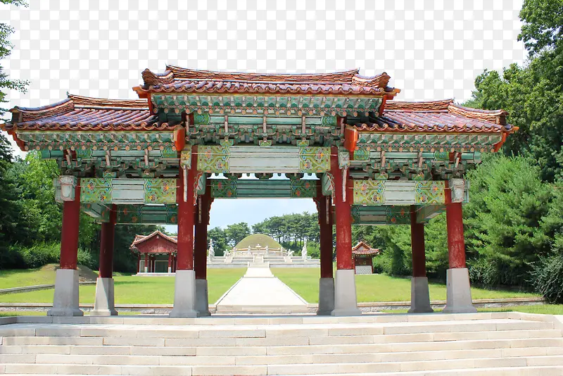 朝鲜王建王陵图片