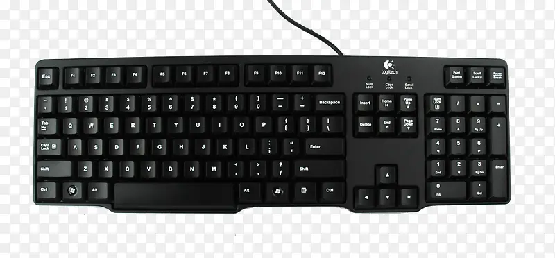 黑色有线键盘