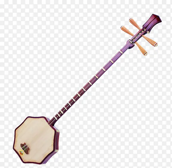 古典弹奏乐器紫色