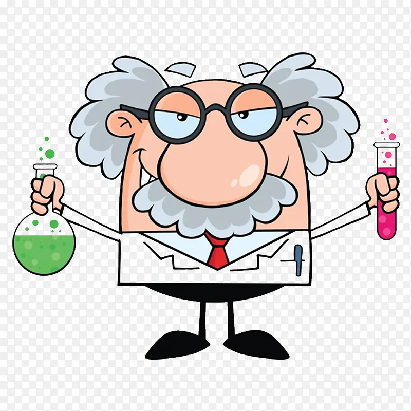 卡通正在试验的化学博士PNG