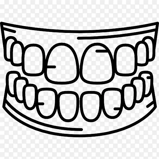 人类的牙齿图标