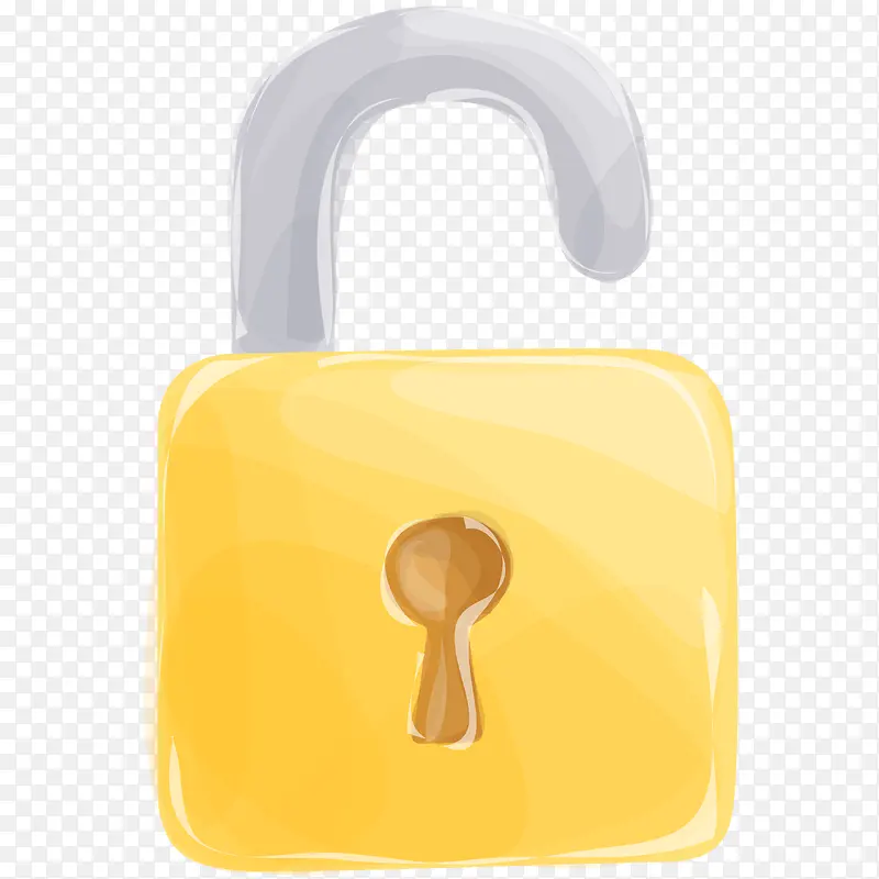 金色卡通手绘的锁PNG图片素材下载_图片编号qvmdkrje-免抠素材网