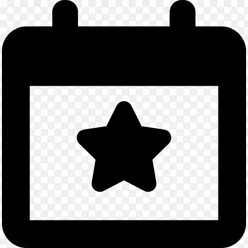 选举事件日历上的明星符号图标