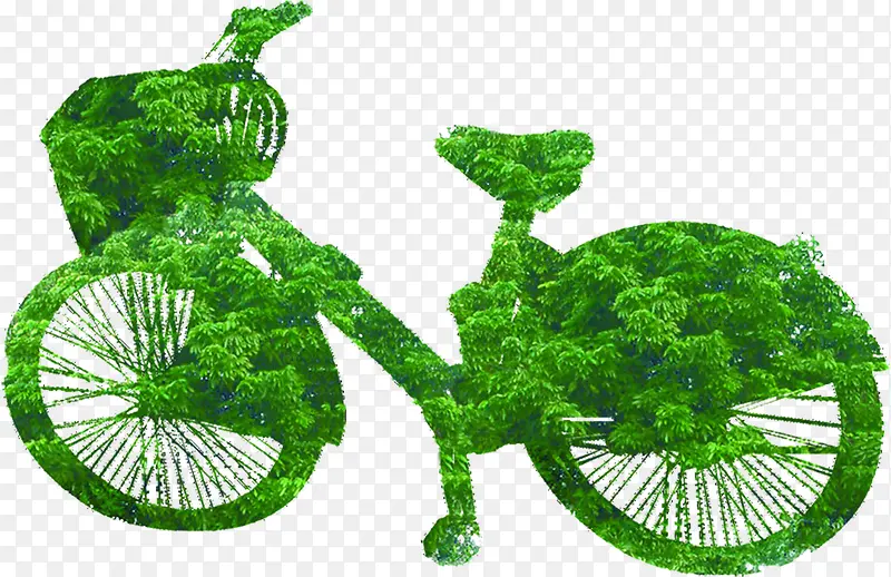 绿色环保创意自行车造型