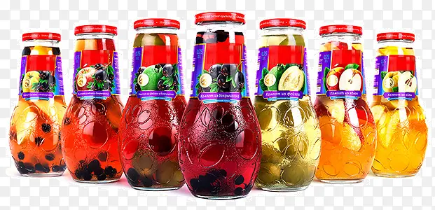 新鲜美味瓶装水果罐头