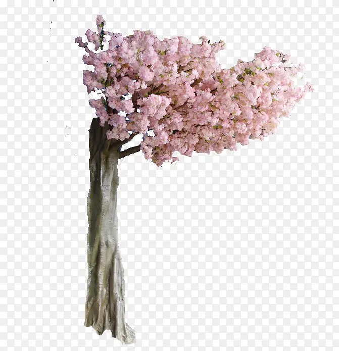 粉色樱花仿真树图片