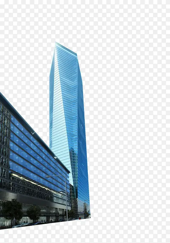 免扣现代化都市时尚建筑办公楼