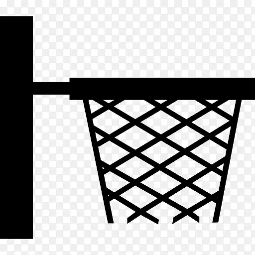 体育学院篮球筐侧视图类图标