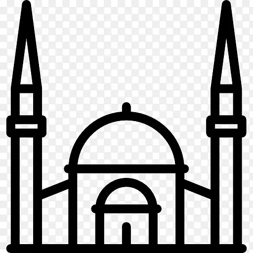 清真寺的正面图标