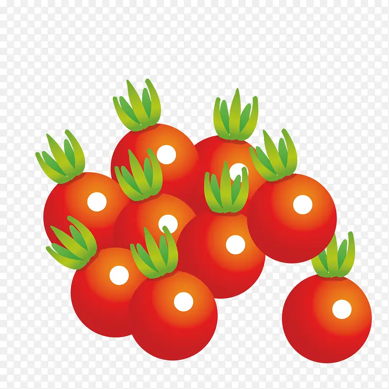 手绘卡通蔬菜番茄装饰海报设计