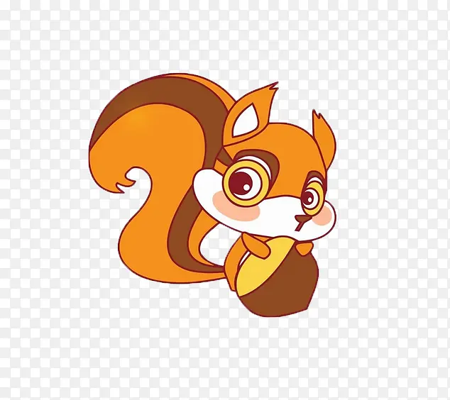 卡通松鼠插画