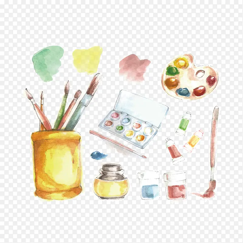矢量手绘插画美术