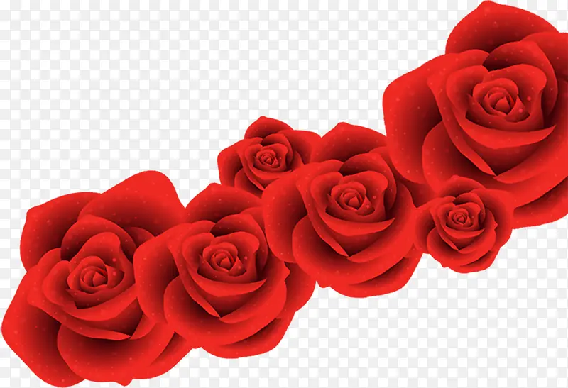 红玫瑰婚礼展架素材图片