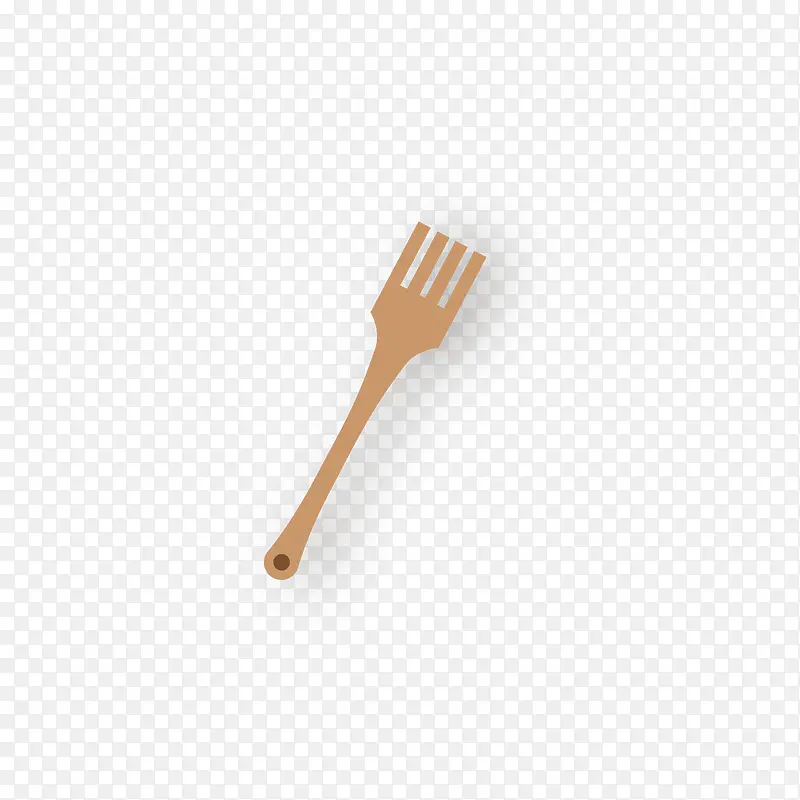 一个木叉子