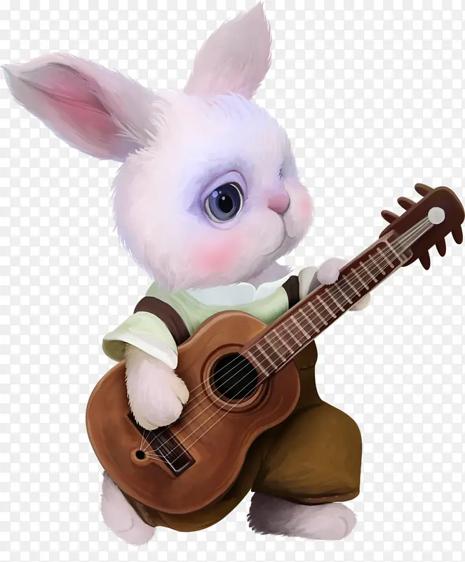 弹吉他的小兔子