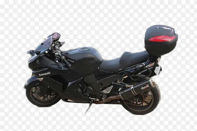 黑色炫酷重型摩托车