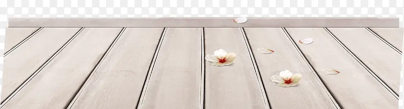 木板和木板上的花