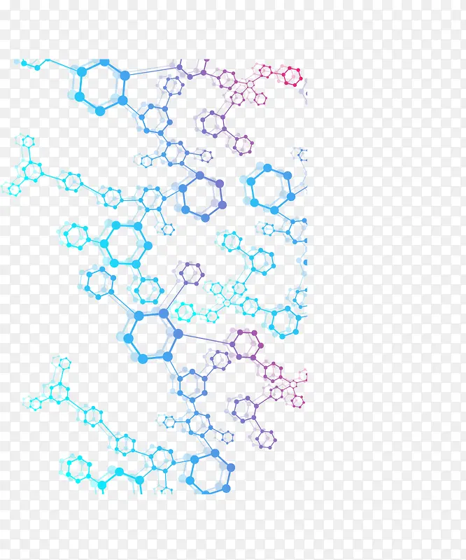 彩色分子结构