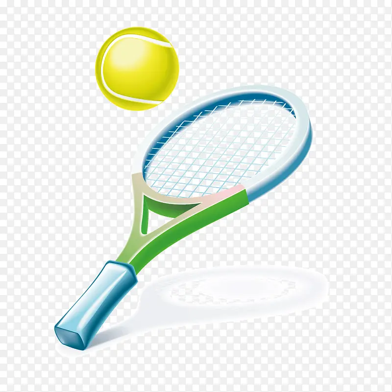 矢量网球网球拍