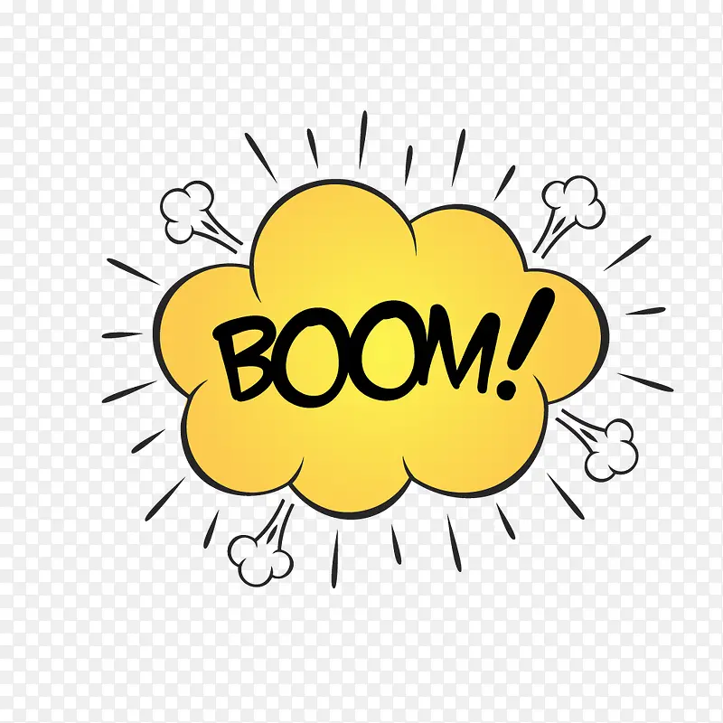 BOOM爆炸文字气泡