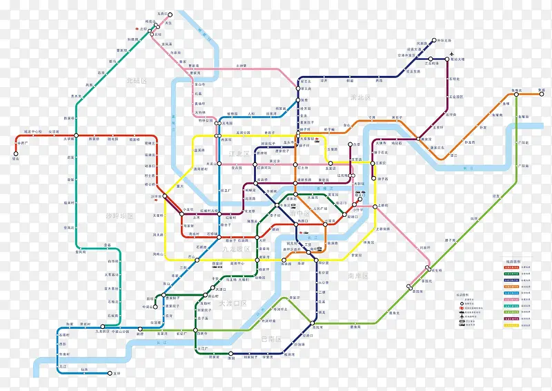 重庆地铁线路图
