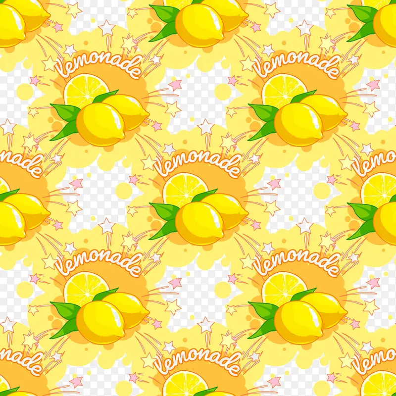 黄色柠檬背景