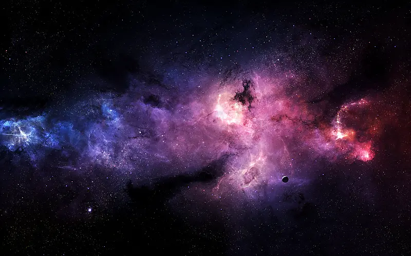 紫色神秘星光宇宙