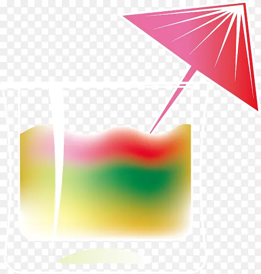 手绘合成夏日冰霜的冰激凌