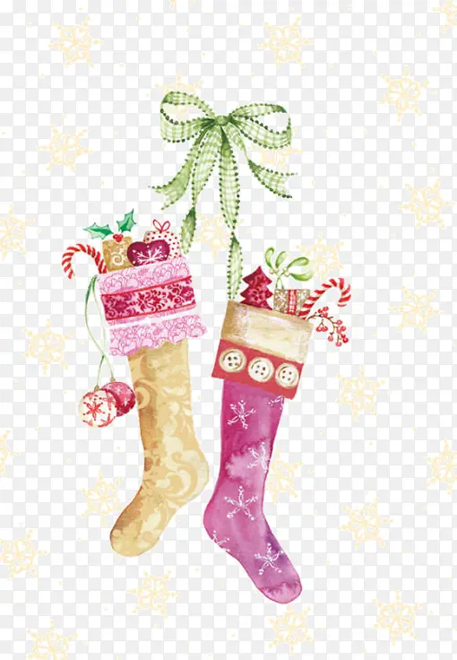 圣诞礼物袜子礼物装饰背景
