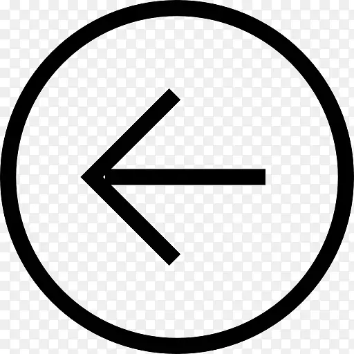 返回按钮循环左箭头符号图标