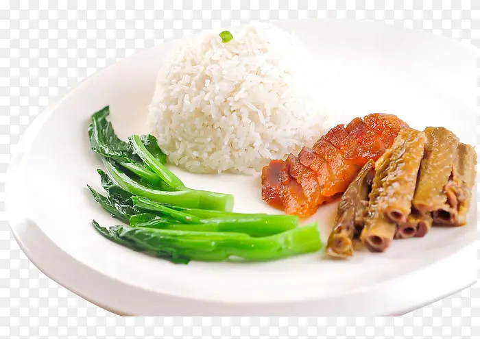 卤烧双拼饭