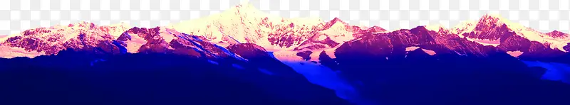 紫色雪山山峰团队