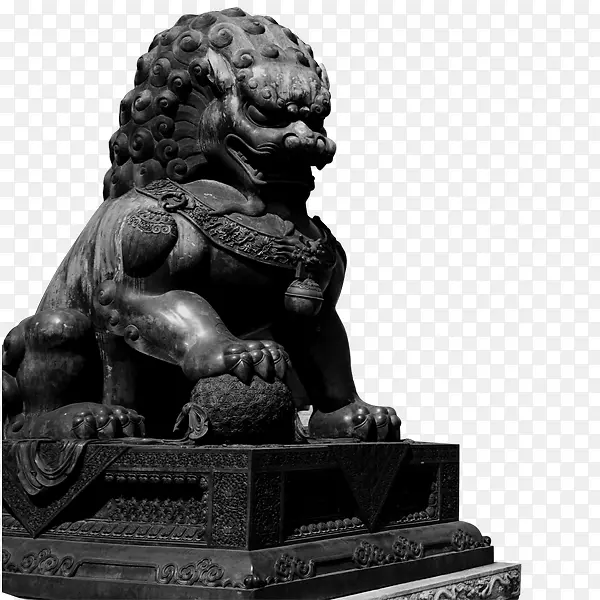 威武雄狮石雕守护传统力量PNG图片素材下载_图片编号yzoggwnp-免抠素材网