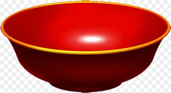 红色的碗