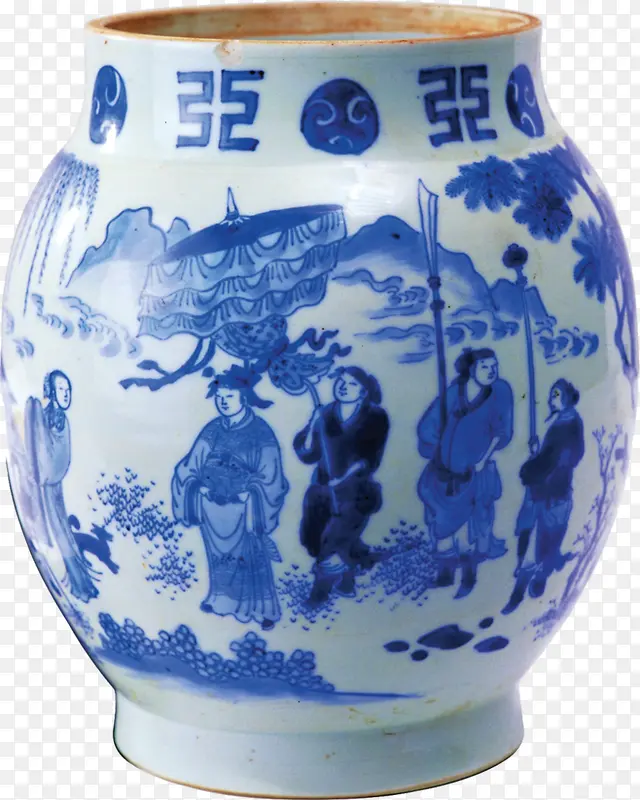 青花瓷故事花瓶古风瓷器