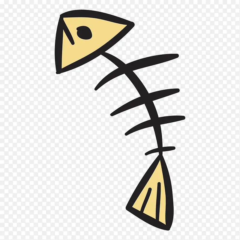 黄色鱼骨