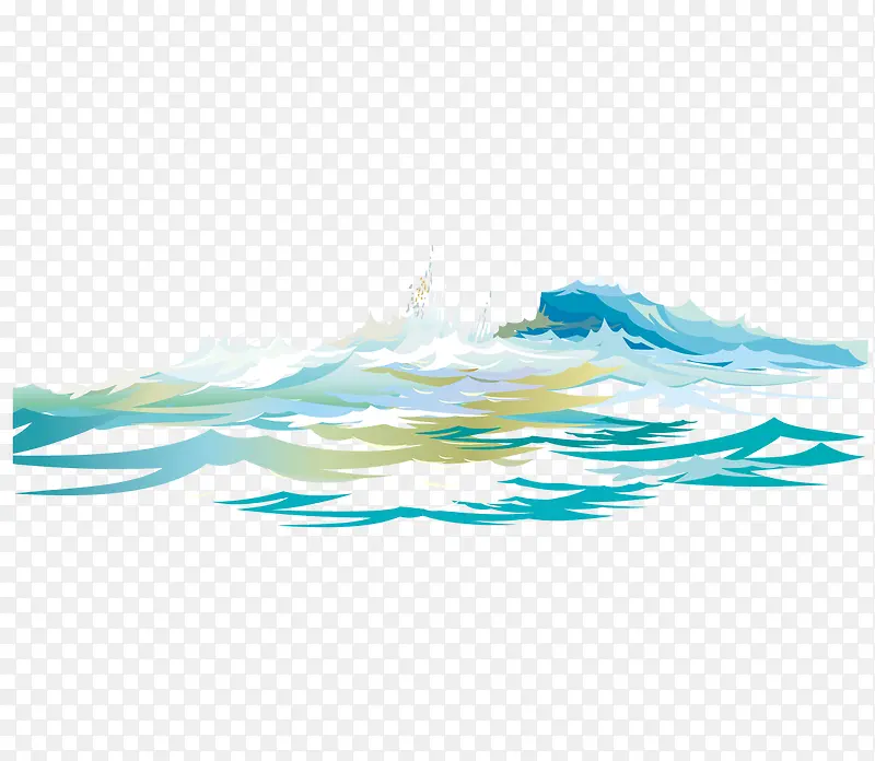 插画海的矢量素材