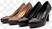 黑棕色春季女士皮鞋