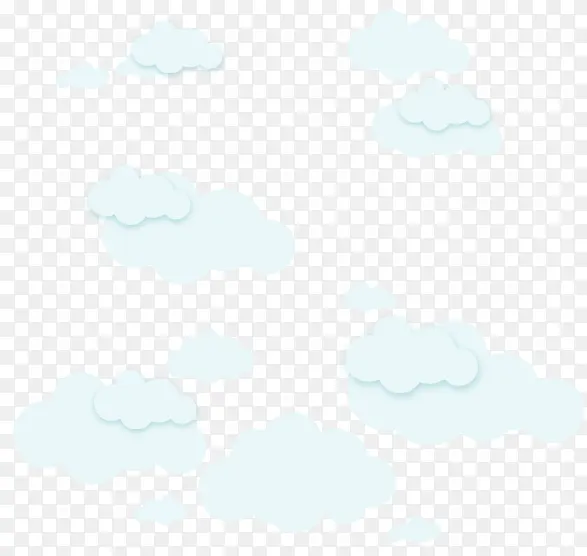 卡通天空云朵