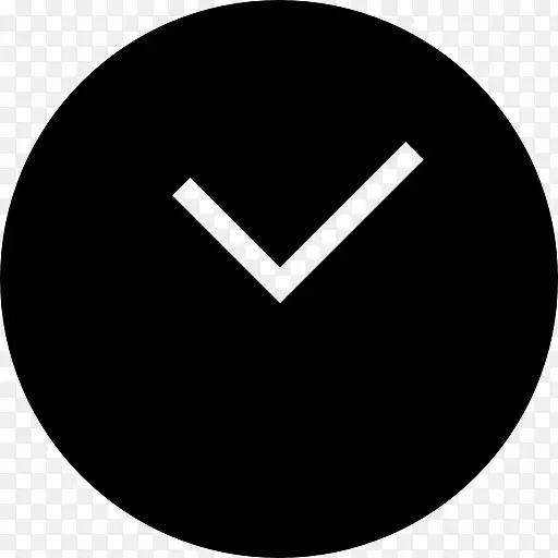 时钟的黑色圆形刀具形状的符号图标